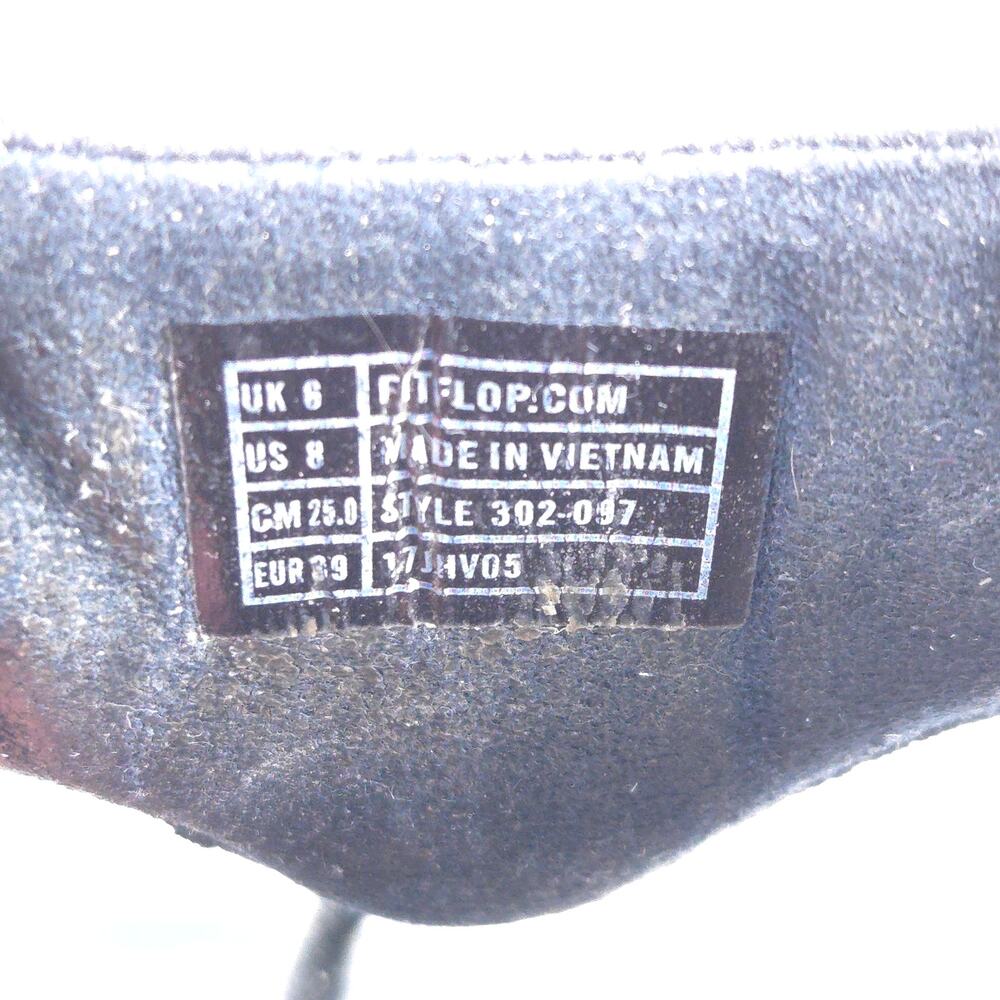 Fit Flop Casual Wedge Thong Sandals Womens Size 8 302-097 Black - Picture 7 of 9
